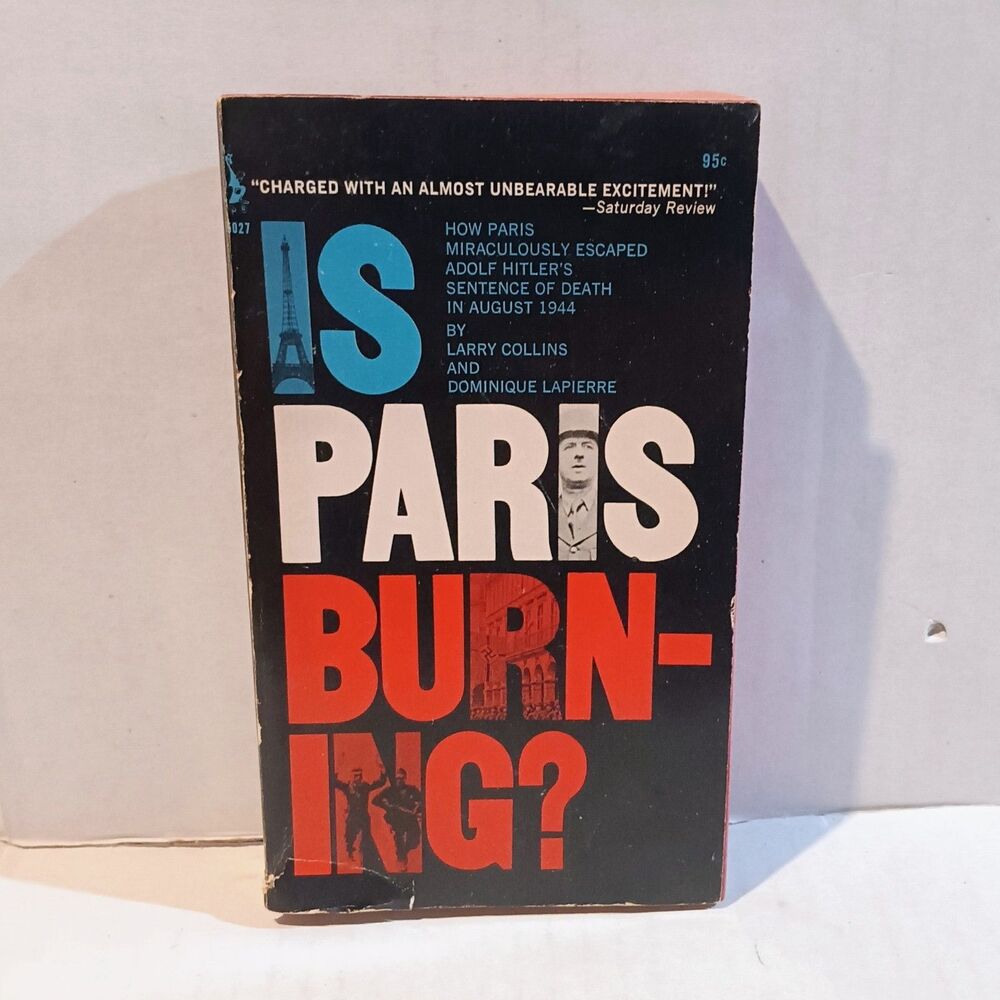 Is Paris Burning-Collins & Lapierre (Paperback, 1966)-Pocket Cardinal-95027-WW2